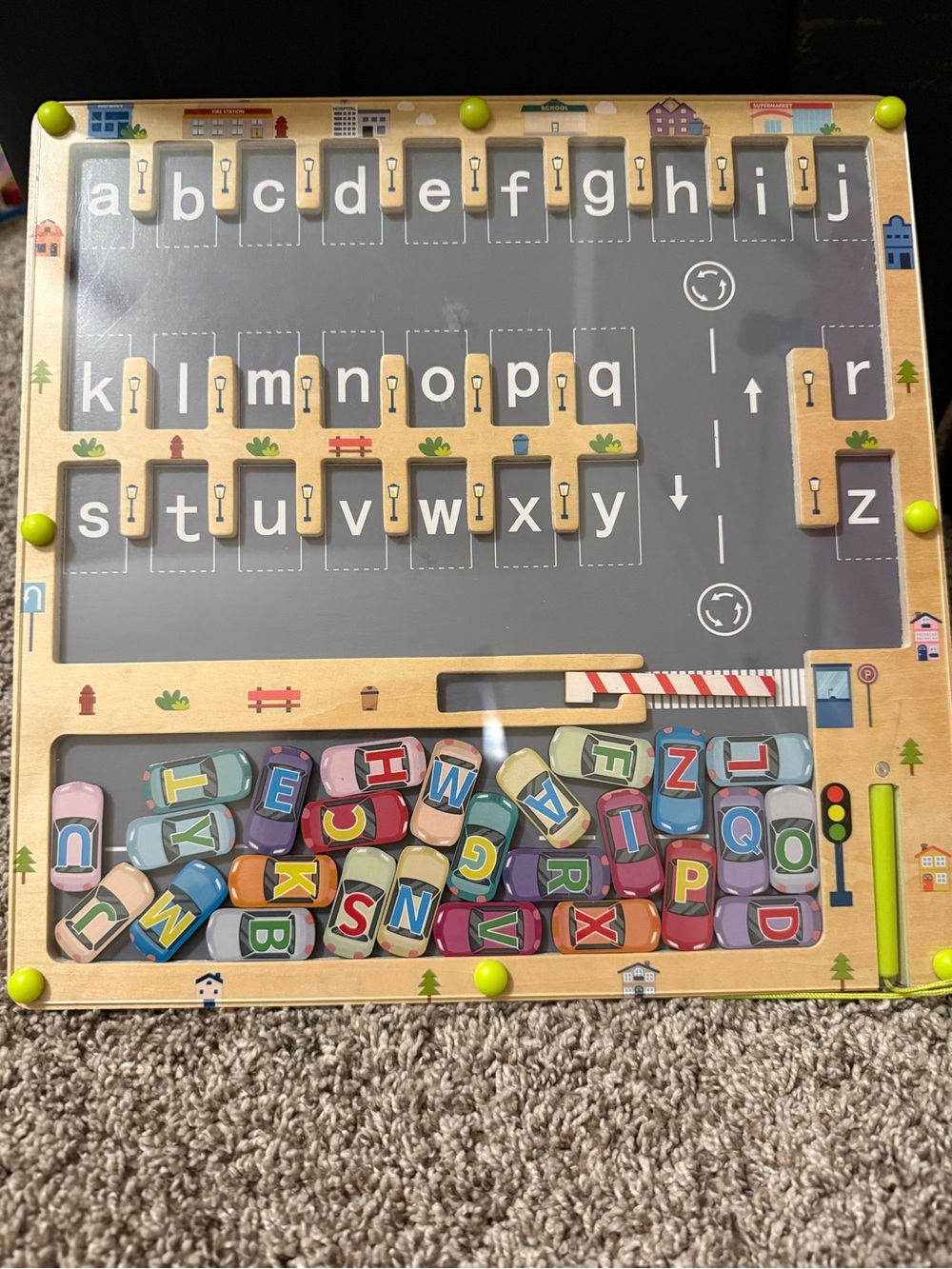 Montessori magnetic alphabet toy